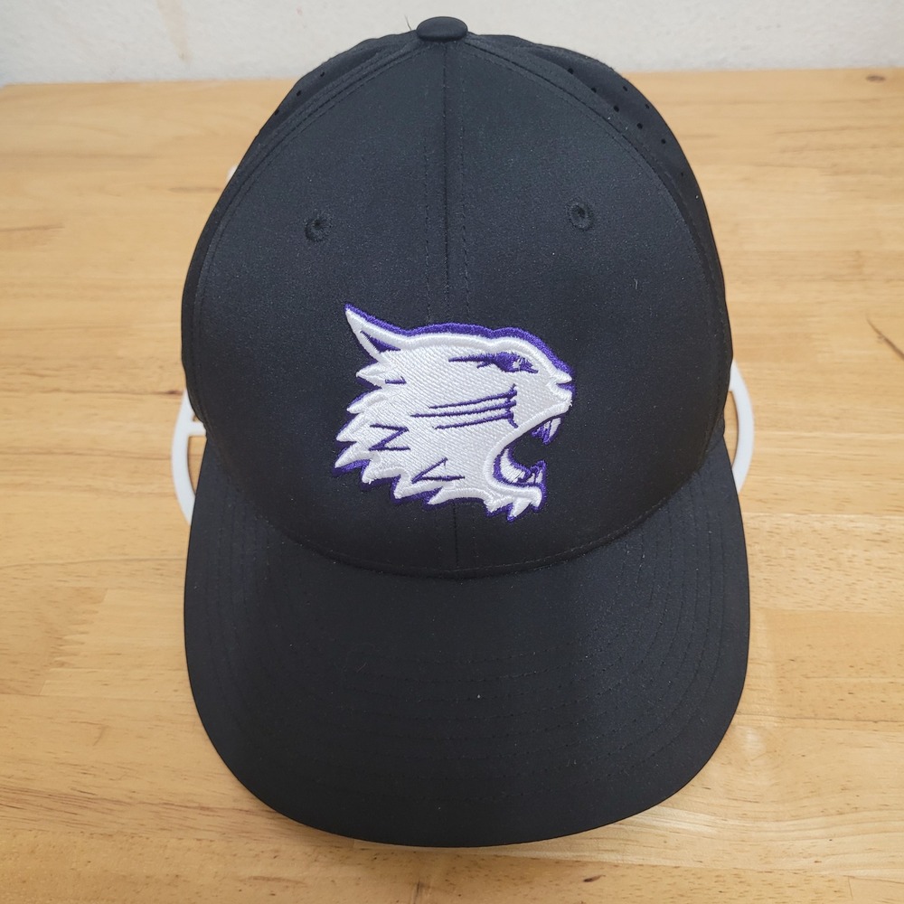 Richardson PTS Lite Wildcat Pride Black Flexfit Hat LG-XL Performance Cap